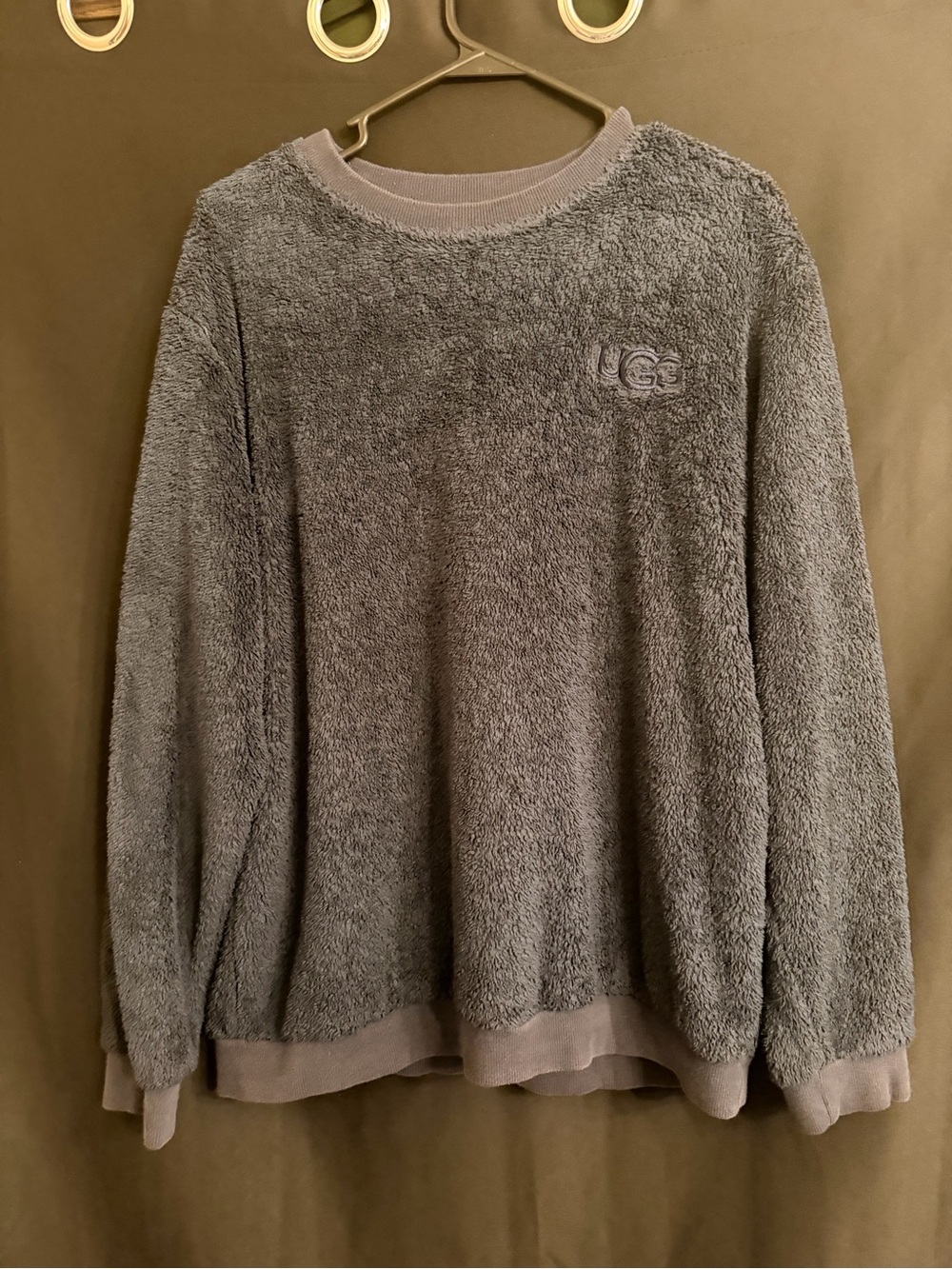 UGG Navy Blue Plush Crewneck Sweater Size M